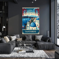 Santorini Greek Island Travel Poster PosterGoat