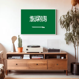 Saudi Arabian Flag Poster Symbolizing National Pride PosterGoat