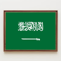 Saudi Arabian Flag Poster Symbolizing National Pride PosterGoat