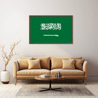 Saudi Arabian Flag Poster Symbolizing National Pride PosterGoat
