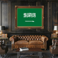 Saudi Arabian Flag Poster Symbolizing National Pride PosterGoat