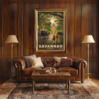 Savannah Charm: Vintage Travel Poster PosterGoat