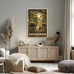 Savannah Charm: Vintage Travel Poster PosterGoat