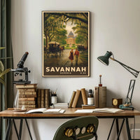 Savannah Charm: Vintage Travel Poster PosterGoat