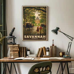Savannah Charm: Vintage Travel Poster PosterGoat