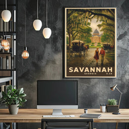 Savannah Charm: Vintage Travel Poster PosterGoat