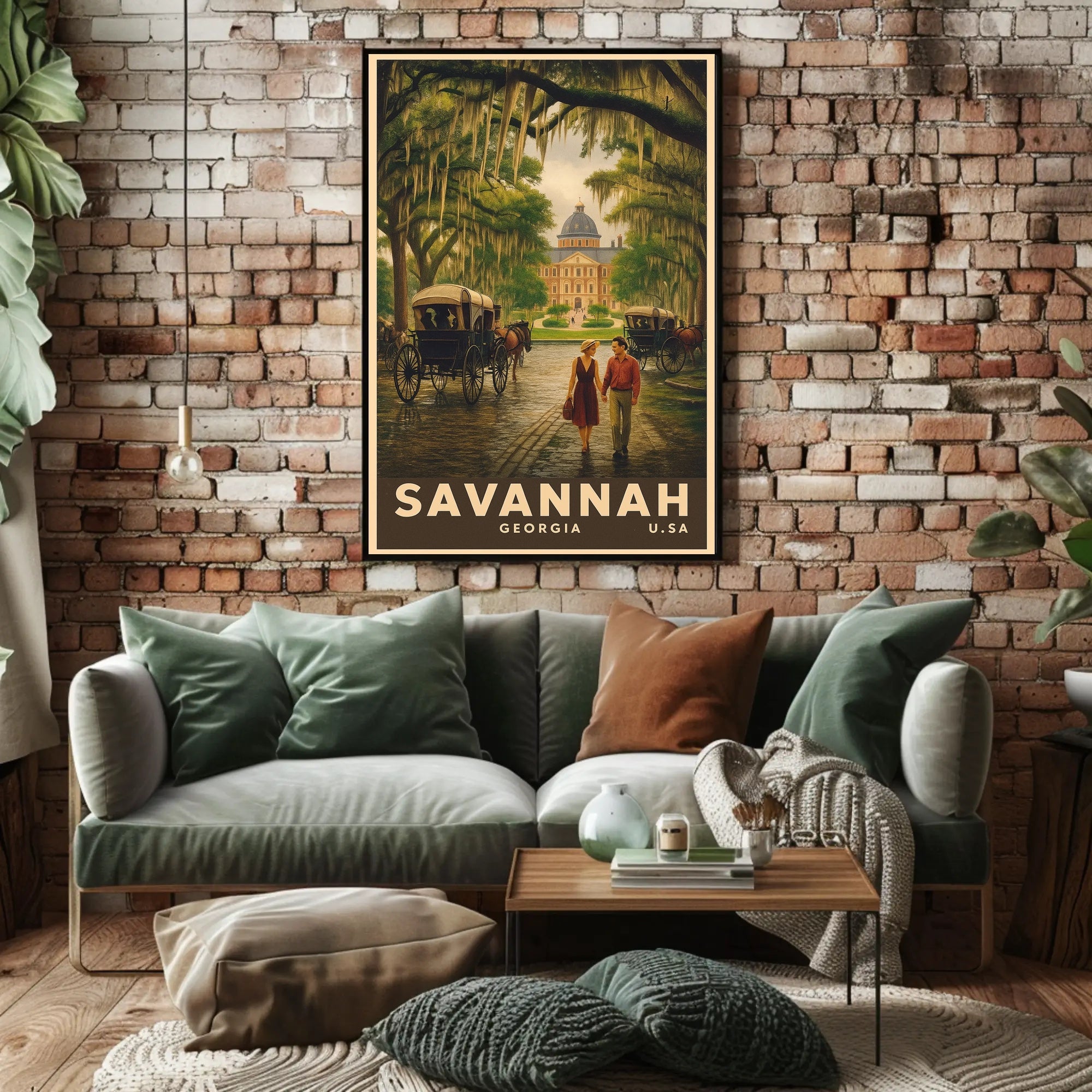 Savannah Charm: Vintage Travel Poster PosterGoat