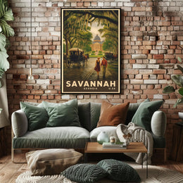 Savannah Charm: Vintage Travel Poster PosterGoat