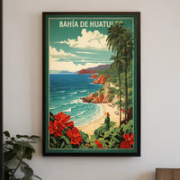 Scenic Bahía de Huatulco Travel Poster PosterGoat