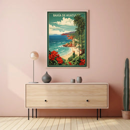 Scenic Bahía de Huatulco Travel Poster PosterGoat