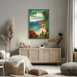 Scenic Bahía de Huatulco Travel Poster PosterGoat