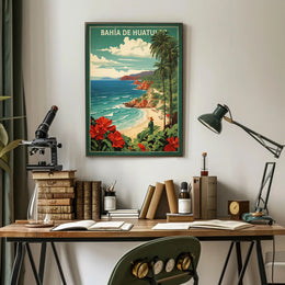Scenic Bahía de Huatulco Travel Poster PosterGoat
