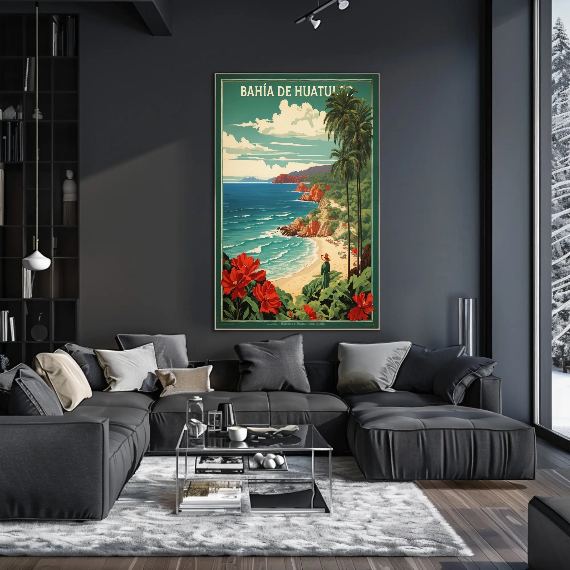 Scenic Bahía de Huatulco Travel Poster PosterGoat