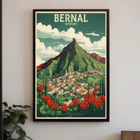 Scenic Bernal Town Travel Poster PosterGoat