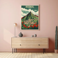 Scenic Bernal Town Travel Poster PosterGoat