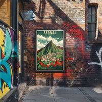 Scenic Bernal Town Travel Poster PosterGoat