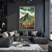 Scenic Bernal Town Travel Poster PosterGoat