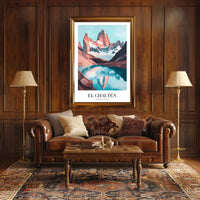 Scenic El Chaltén Adventure Travel Poster PosterGoat