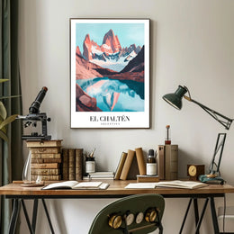 Scenic El Chaltén Adventure Travel Poster PosterGoat