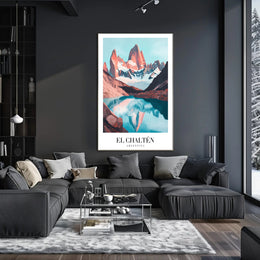 Scenic El Chaltén Adventure Travel Poster PosterGoat