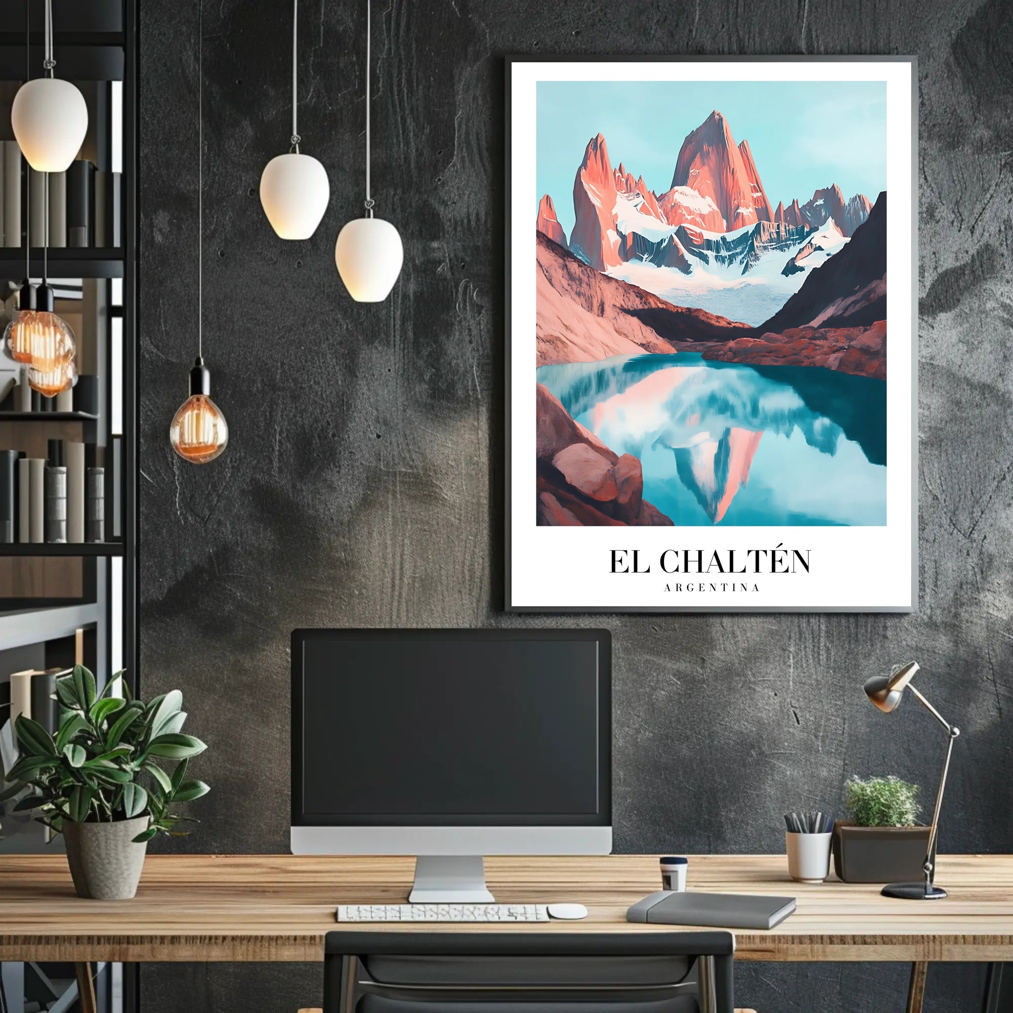 Scenic El Chaltén Adventure Travel Poster PosterGoat