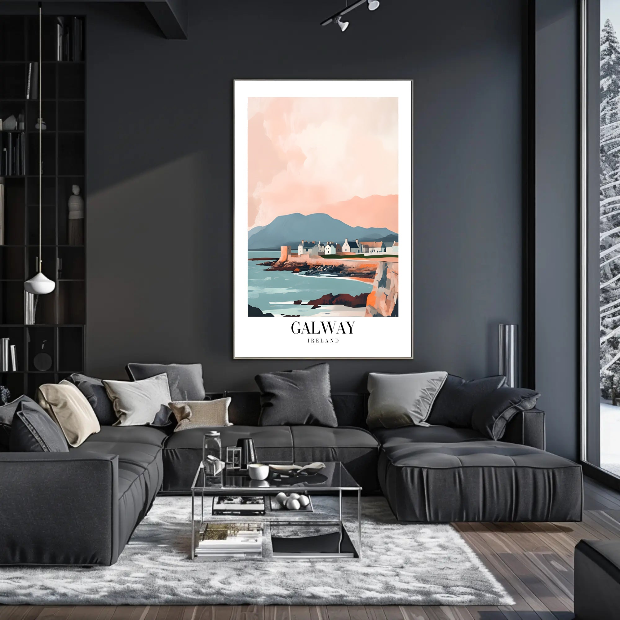 Scenic Galway Ireland Travel Poster PosterGoat