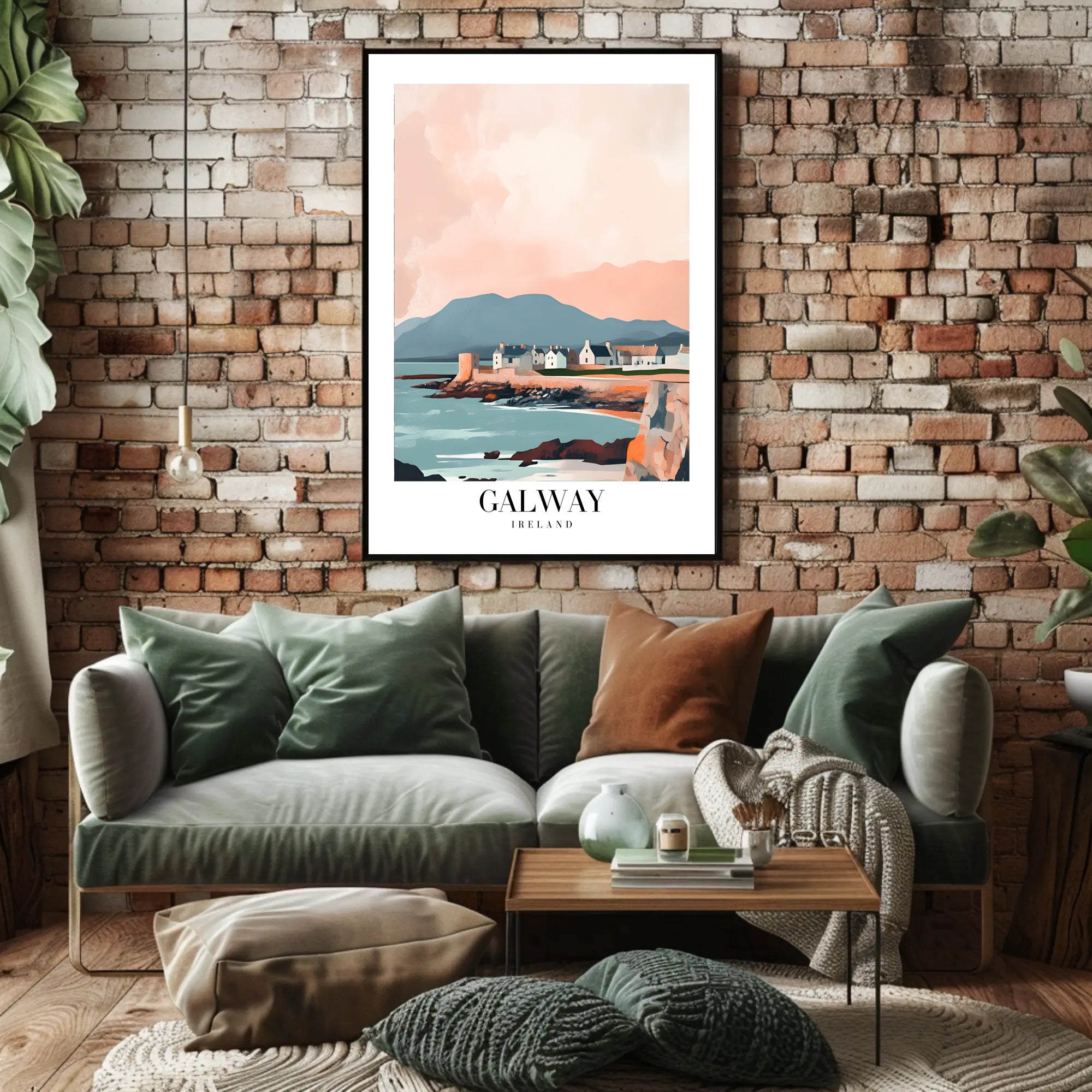 Scenic Galway Ireland Travel Poster PosterGoat