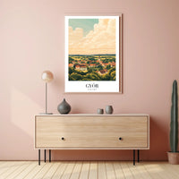 Scenic Győr Hungary Travel Poster PosterGoat
