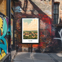 Scenic Győr Hungary Travel Poster PosterGoat