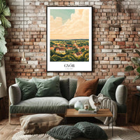 Scenic Győr Hungary Travel Poster PosterGoat