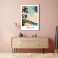 Scenic Humacao Beach Vintage Travel Poster PosterGoat