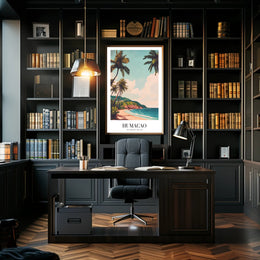 Scenic Humacao Beach Vintage Travel Poster PosterGoat