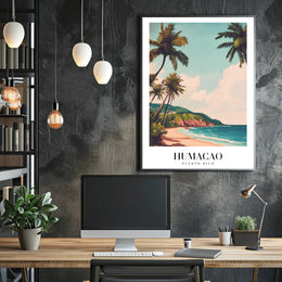 Scenic Humacao Beach Vintage Travel Poster PosterGoat