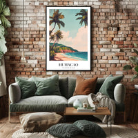 Scenic Humacao Beach Vintage Travel Poster PosterGoat
