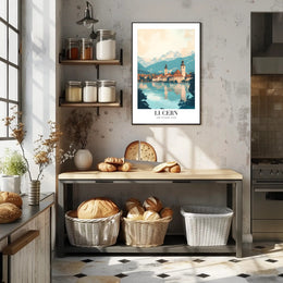 Scenic Lucerne, Switzerland Photorealistic Travel Poster PosterGoat
