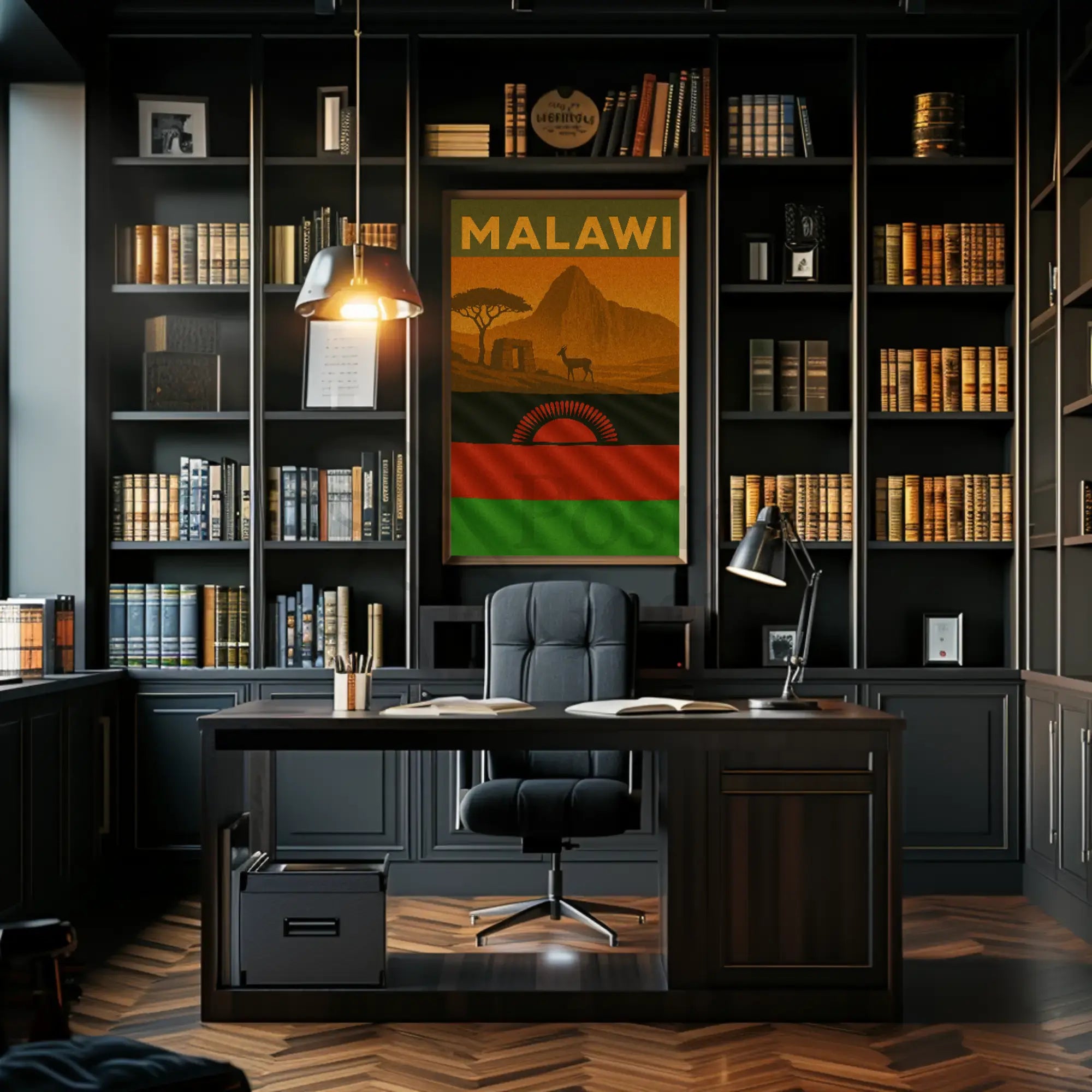 Scenic Malawi Adventure Vintage Travel Poster PosterGoat