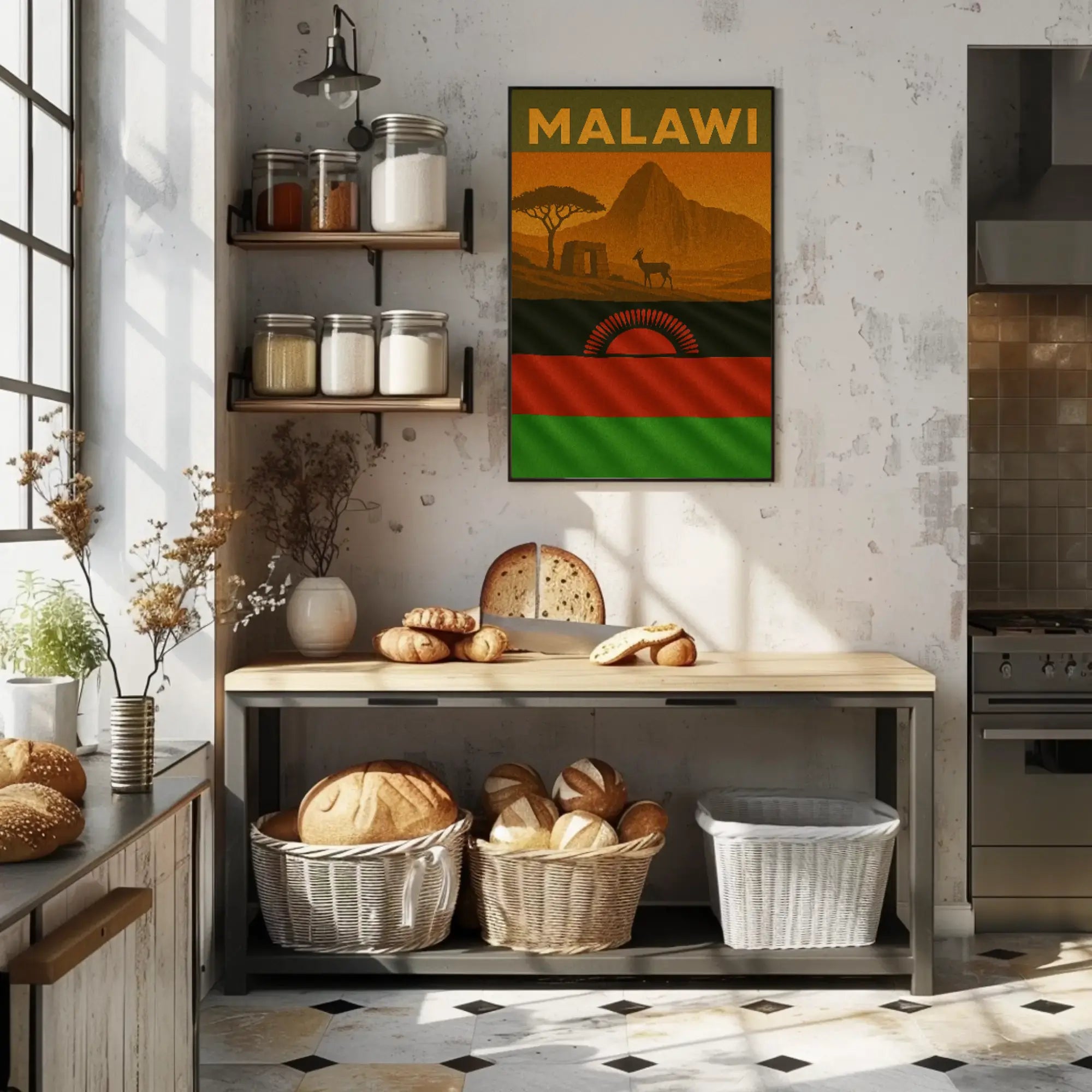 Scenic Malawi Adventure Vintage Travel Poster PosterGoat