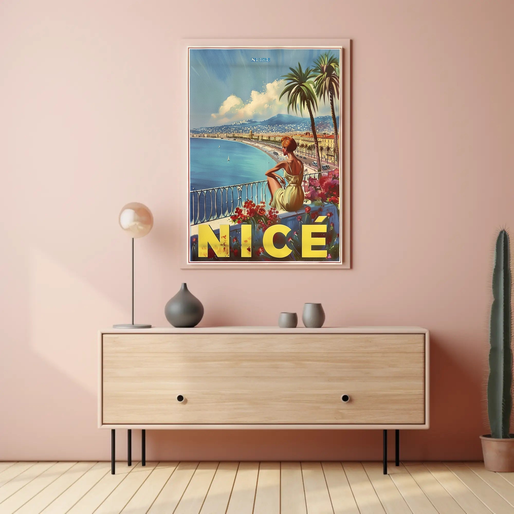 Scenic Nice Promenade Travel Poster PosterGoat