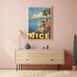 Scenic Nice Promenade Travel Poster PosterGoat
