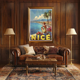 Scenic Nice Promenade Travel Poster PosterGoat