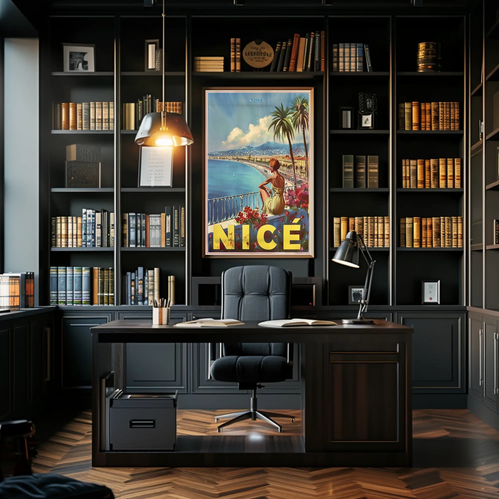 Scenic Nice Promenade Travel Poster PosterGoat