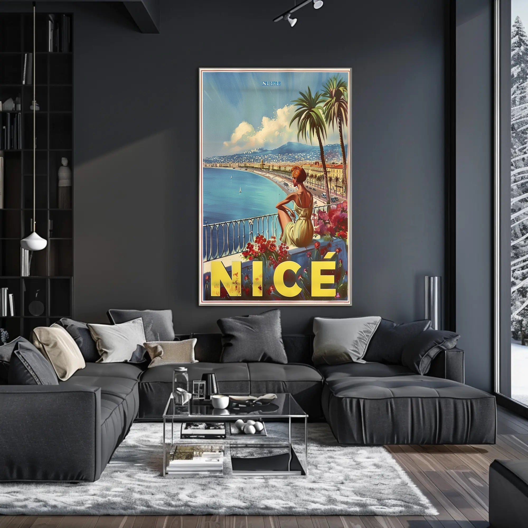 Scenic Nice Promenade Travel Poster PosterGoat