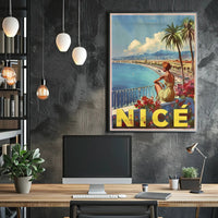 Scenic Nice Promenade Travel Poster PosterGoat