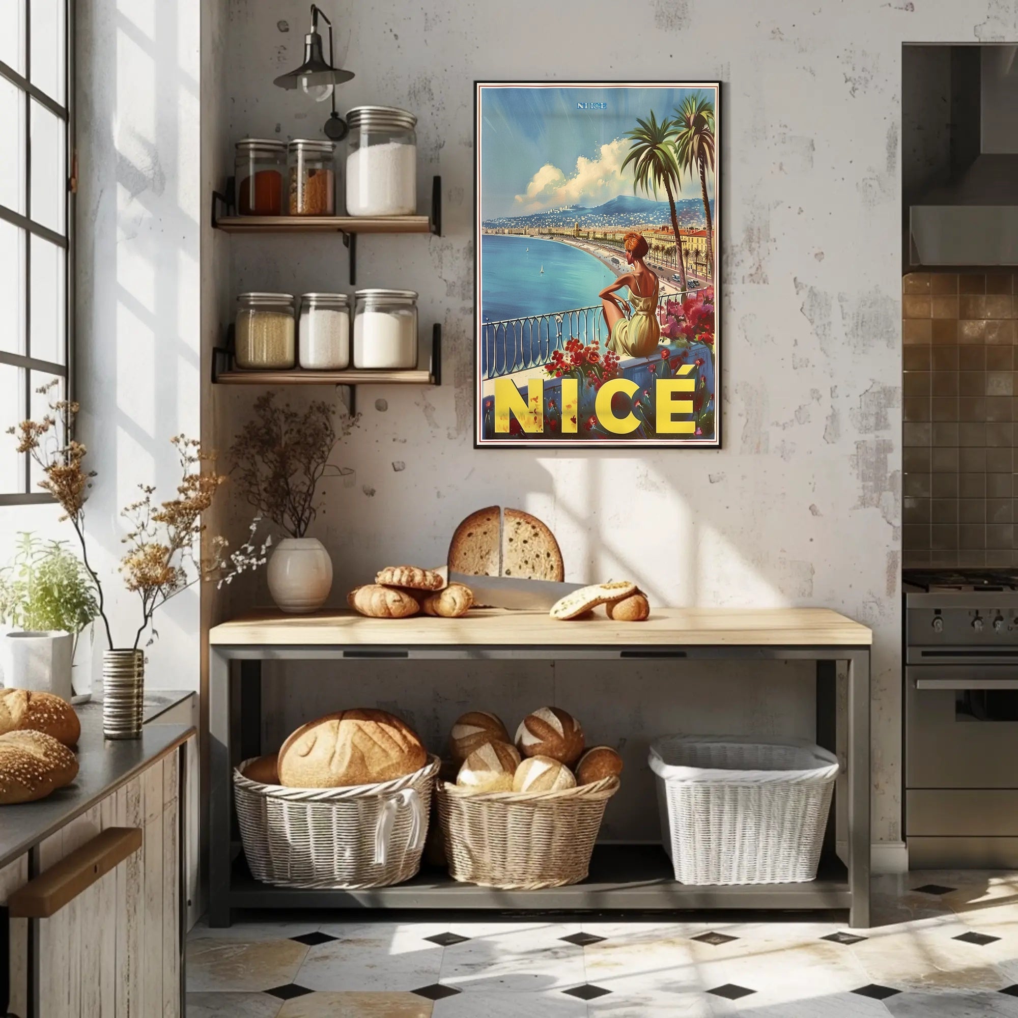 Scenic Nice Promenade Travel Poster PosterGoat