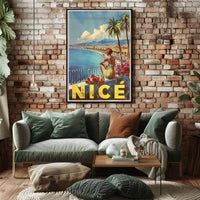 Scenic Nice Promenade Travel Poster PosterGoat