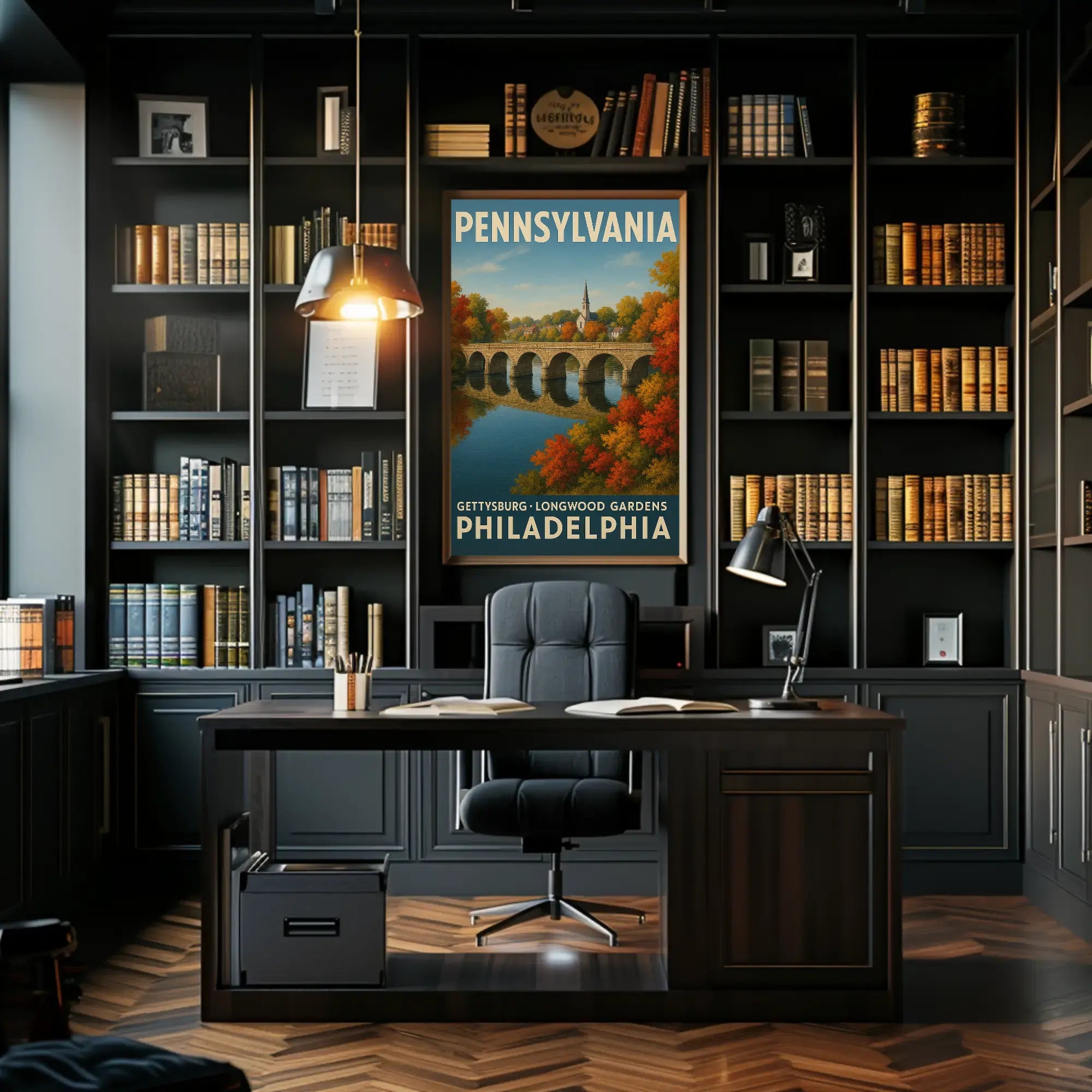 Scenic Pennsylvania Travel Poster PosterGoat