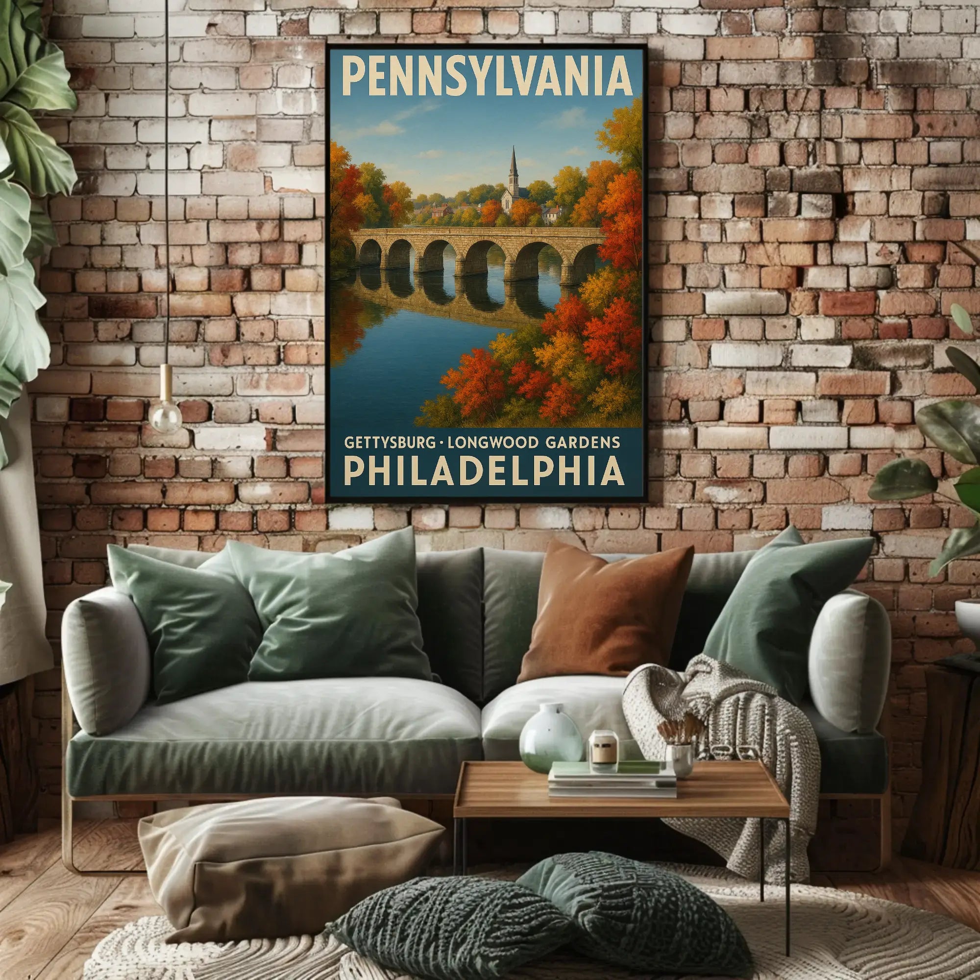 Scenic Pennsylvania Travel Poster PosterGoat