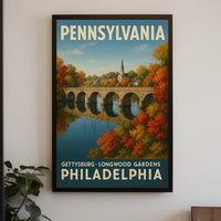 Scenic Pennsylvania Travel Poster PosterGoat