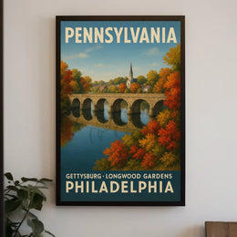 Scenic Pennsylvania Travel Poster PosterGoat