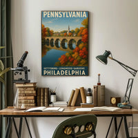 Scenic Pennsylvania Travel Poster PosterGoat